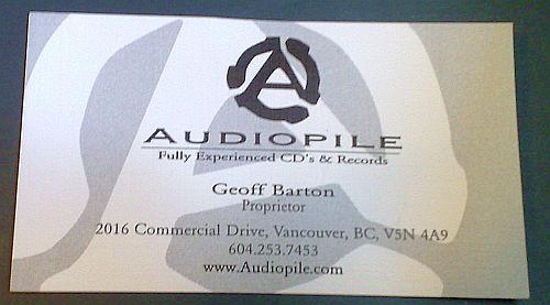 Audiopile bus card