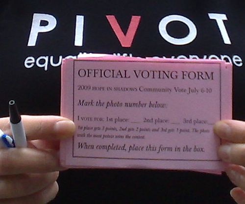 Vote for Top 40 with Pink Ballot