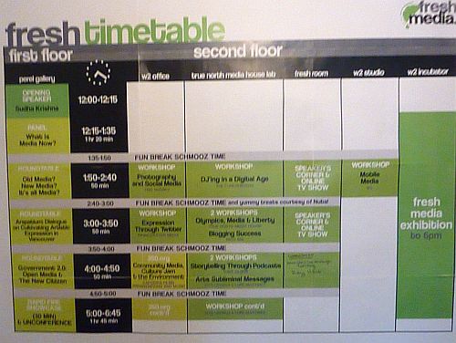 Fresh Media Time Table Fresh Media Time Table