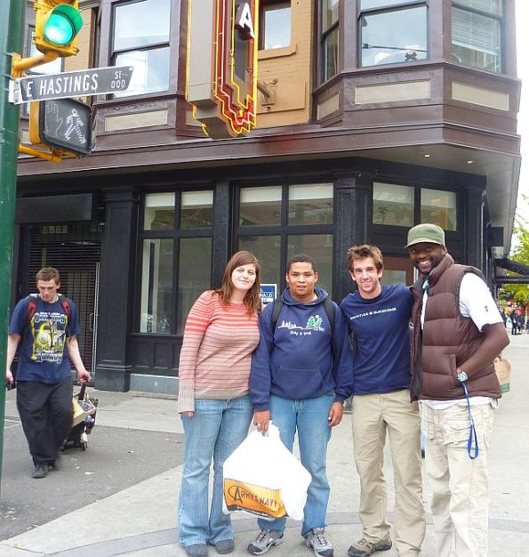 Kelly, Melvin, Jonathan and friend of Canada World Youth Kelly, Melvin, Jonathan and friend of Canada World Youth