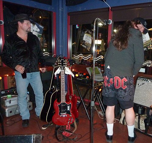 1A Sean Michaels and Al Tkatch dressed in ACDC shorts 1A Sean Michaels and Al Tkatch dressed in ACDC shorts