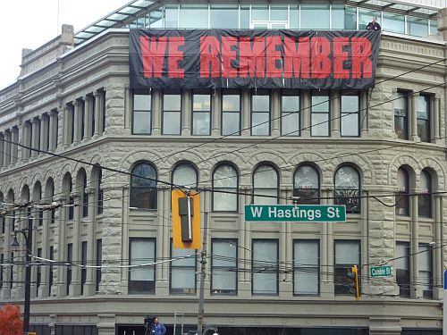 Remembrance Day at Victory Square 13