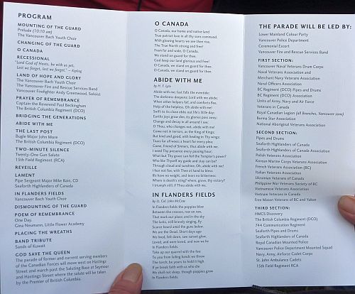 Remembrance Day at Victory Square 6