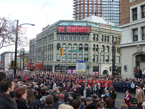 Remembrance Day at Victory Square 8