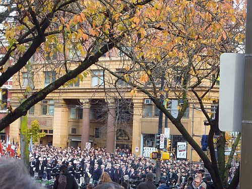 Remembrance Day at Victory Square 9
