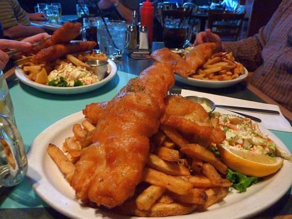 Fish and Chips at Pub 340