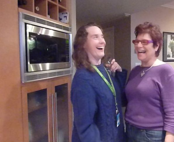 2 A.J. and Randi sharing a laugh