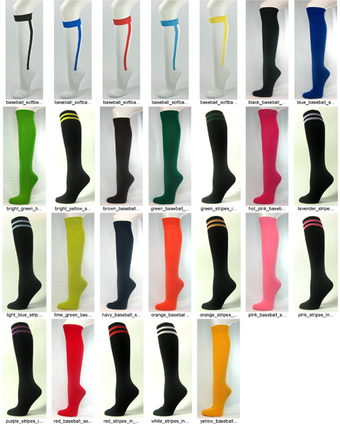 26_colors_and_styles_baseball_socks