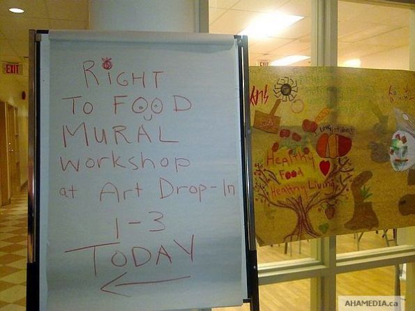 1 LifeSkills artists work on HomeGround Mural in Vancouver DTES