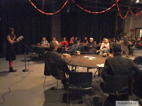 3 AHA MEDIA at Honouring our Women Poetry Night at Carnegie Centre, Vancouver