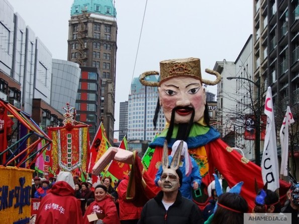 44 AHA MEDIA at Year of the Rabbit - 2011 Chinese New Year Parade in Chinatown, Vancouver
