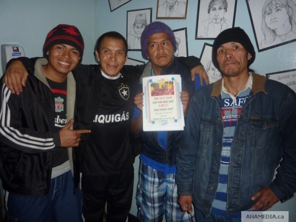 2 AHA MEDIA film Street Soccer team at First United Church in Vancouver DTES