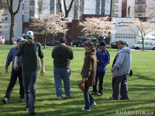 1 AHA MEDIA films Lookout Society Baseball League at Oppenheimer Park in Vancouver DTES