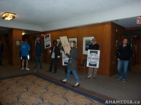 10 AHA MEDIA films Protest at Vancouver City Hall to SAVE New Fountain Shelter in DTES