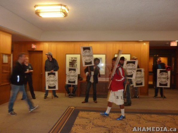 11 AHA MEDIA films Protest at Vancouver City Hall to SAVE New Fountain Shelter in DTES