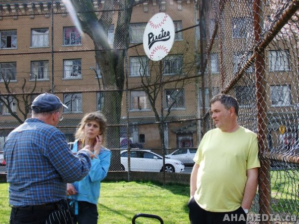 15 AHA MEDIA films Lookout Society Baseball League at Oppenheimer Park in Vancouver DTES