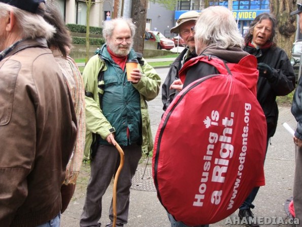 15 AHA MEDIA films Press conference at Homeless Shelter to be closed down in Vancouver