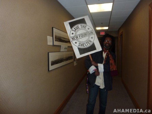15 AHA MEDIA films Protest at Vancouver City Hall to SAVE New Fountain Shelter in DTES