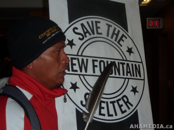 17 AHA MEDIA films Protest at Vancouver City Hall to SAVE New Fountain Shelter in DTES