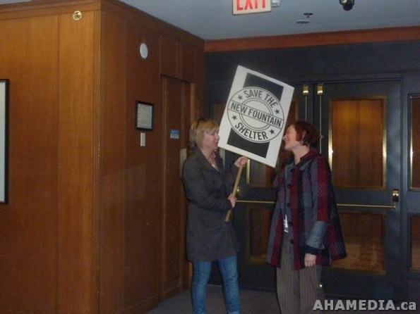 19 AHA MEDIA films Protest at Vancouver City Hall to SAVE New Fountain Shelter in DTES