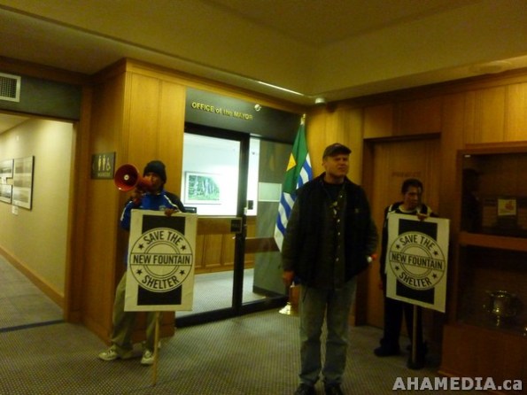 2 AHA MEDIA films Protest at Vancouver City Hall to SAVE New Fountain Shelter in DTES