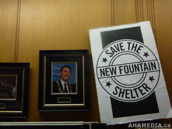 21 AHA MEDIA films Protest at Vancouver City Hall to SAVE New Fountain Shelter in DTES