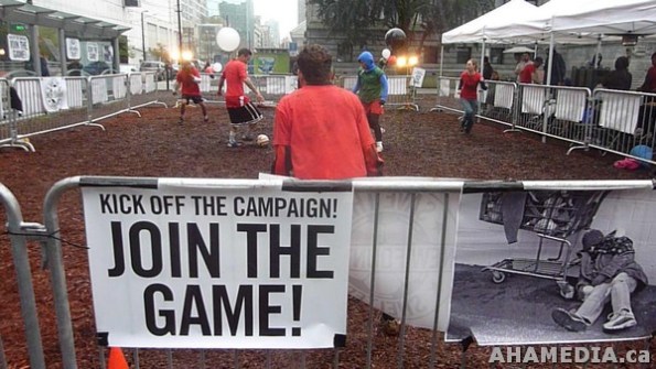 24 AHA MEDIA films at 24 hr soccer marathon to support New Fountain Shelter at Vancouver Art Gallery