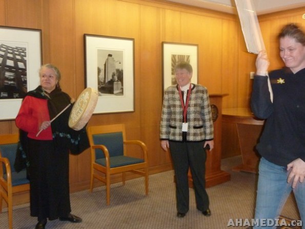 25 AHA MEDIA films Protest at Vancouver City Hall to SAVE New Fountain Shelter in DTES