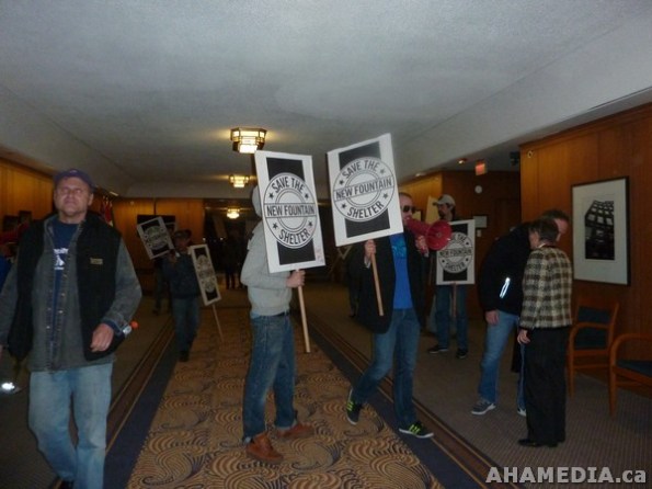 26 AHA MEDIA films Protest at Vancouver City Hall to SAVE New Fountain Shelter in DTES