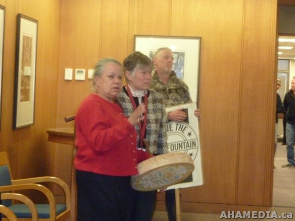 28 AHA MEDIA films Protest at Vancouver City Hall to SAVE New Fountain Shelter in DTES