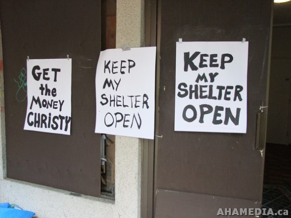 3 AHA MEDIA films Press conference at Homeless Shelter to be closed down in Vancouver