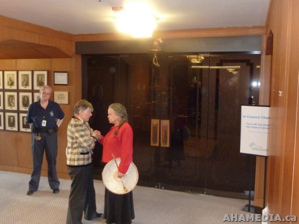 33 AHA MEDIA films Protest at Vancouver City Hall to SAVE New Fountain Shelter in DTES