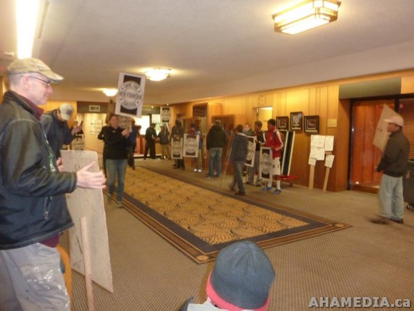 34 AHA MEDIA films Protest at Vancouver City Hall to SAVE New Fountain Shelter in DTES