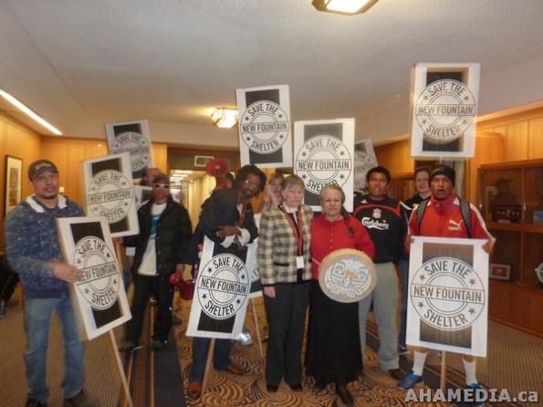 38 AHA MEDIA films Protest at Vancouver City Hall to SAVE New Fountain Shelter in DTES