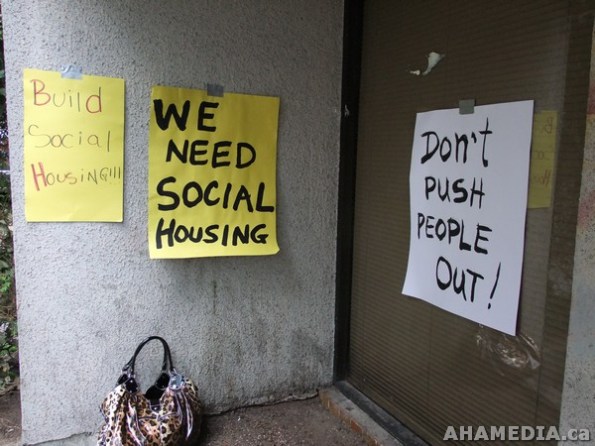 4 AHA MEDIA films Press conference at Homeless Shelter to be closed down in Vancouver
