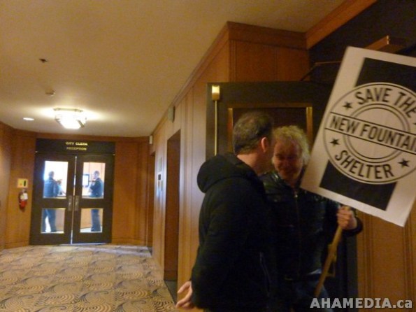 53 AHA MEDIA films Protest at Vancouver City Hall to SAVE New Fountain Shelter in DTES