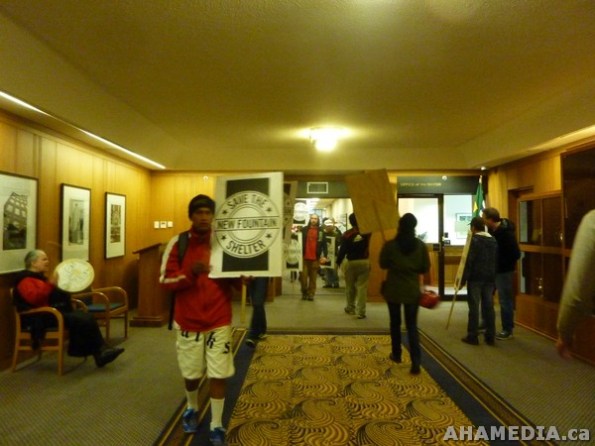 6 AHA MEDIA films Protest at Vancouver City Hall to SAVE New Fountain Shelter in DTES