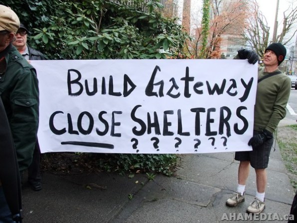 7 AHA MEDIA films Press conference at Homeless Shelter to be closed down in Vancouver