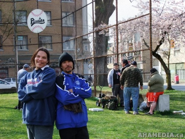 8 AHA MEDIA films Lookout Society Baseball League at Oppenheimer Park in Vancouver DTES