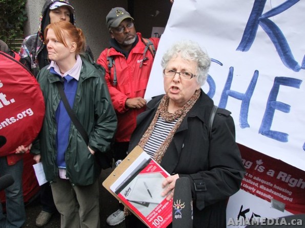 9 AHA MEDIA films Press conference at Homeless Shelter to be closed down in Vancouver