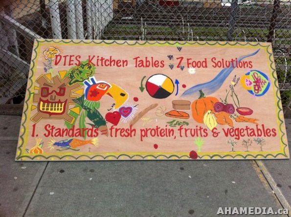 1 AHA MEDIA filmed DTES NH Right to Food Murals going up