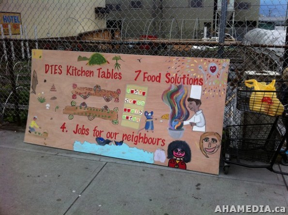 22 AHA MEDIA filmed DTES NH Right to Food Murals going up