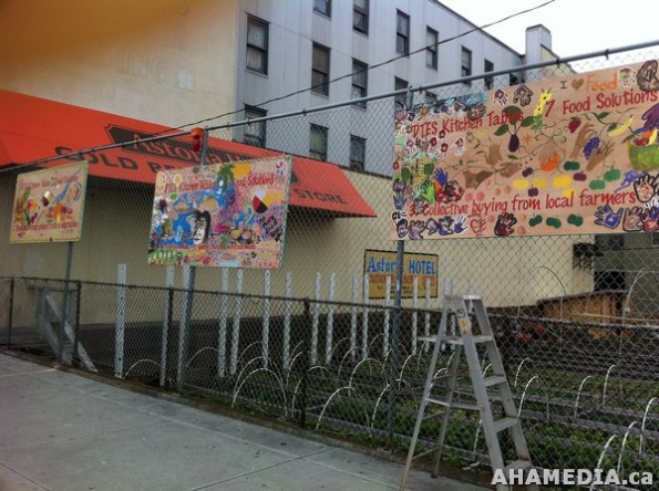 24 AHA MEDIA filmed DTES NH Right to Food Murals going up