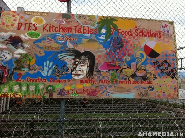 28 AHA MEDIA filmed DTES NH Right to Food Murals going up
