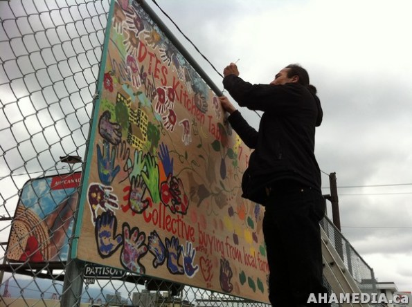 29 AHA MEDIA filmed DTES NH Right to Food Murals going up