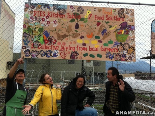 48 AHA MEDIA filmed DTES NH Right to Food Murals going up