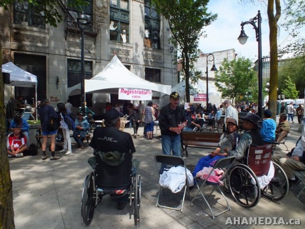 11 AHA MEDIA films HIV testing event at Pigeon Park in Vancouver DTES