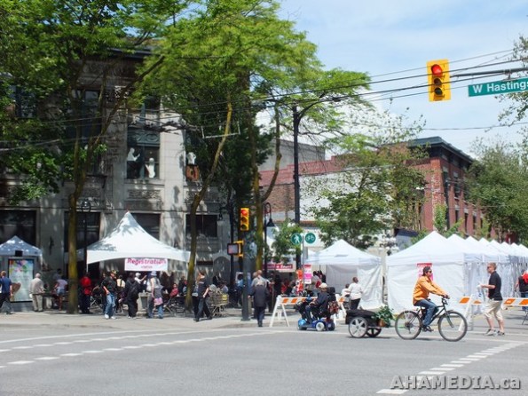 31 AHA MEDIA films HIV testing event at Pigeon Park in Vancouver DTES