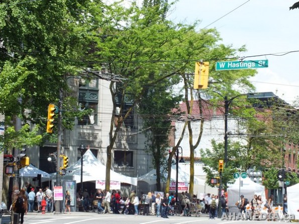 33 AHA MEDIA films HIV testing event at Pigeon Park in Vancouver DTES