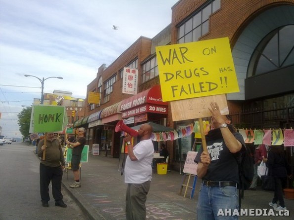 7 AHA MEDIA films VANDU protest of 40 years Drug War Misery in Vancouver DTES